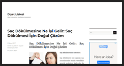 Desktop Screenshot of diyetlistesi.net
