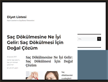 Tablet Screenshot of diyetlistesi.net